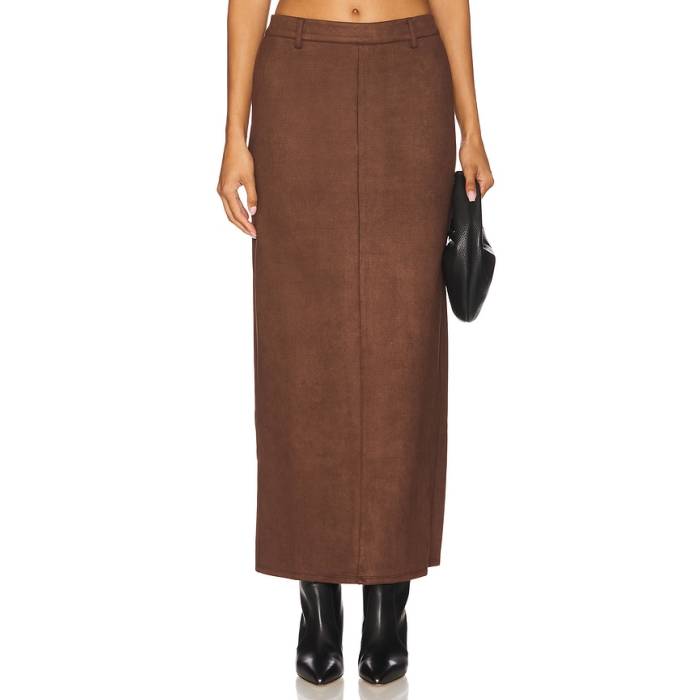 All The Ways 【 Bailey Faux Suede Skirt Women Brown 】 スエード・スウェード レディース 茶色 ブラウン｜スニケス 21,600円