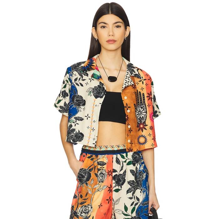 Agua Bendita 【 X Revolve Itsy Shirt Women Bohemian Multi 】 レディース ボヘミアン