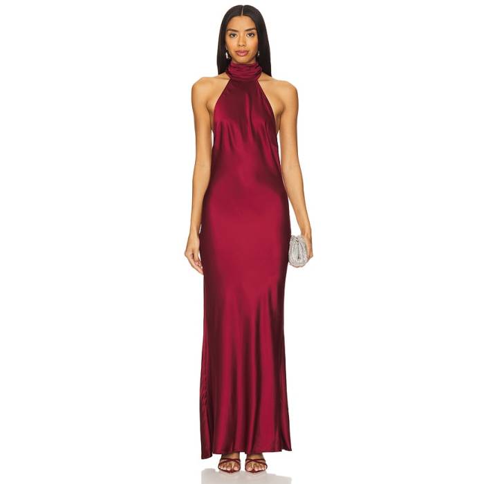 House Of Harlow 1960 【 X Revolve Astra Gown Women Burgundy 】 レディース ブドウ酒色・バーガンディー レディースファッション-ドレス