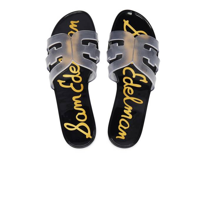 サムエデルマン Sam Edelman 【 Bay Jelly Sandal Women Clear \u0026Amp; Black 】 レディース 黒色 ブラック
