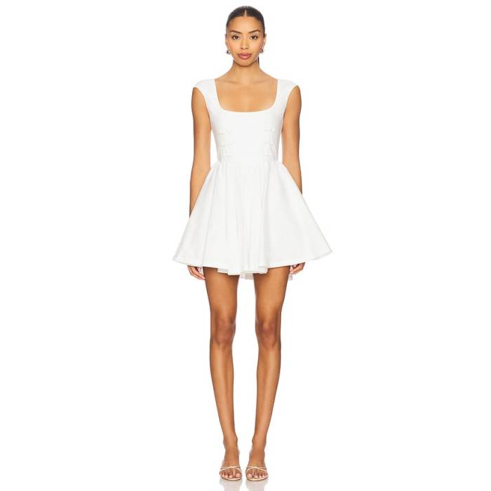 Sau Lee 【 Holly Dress Women White 】 お召しもの レディース 白いこと 白いこと