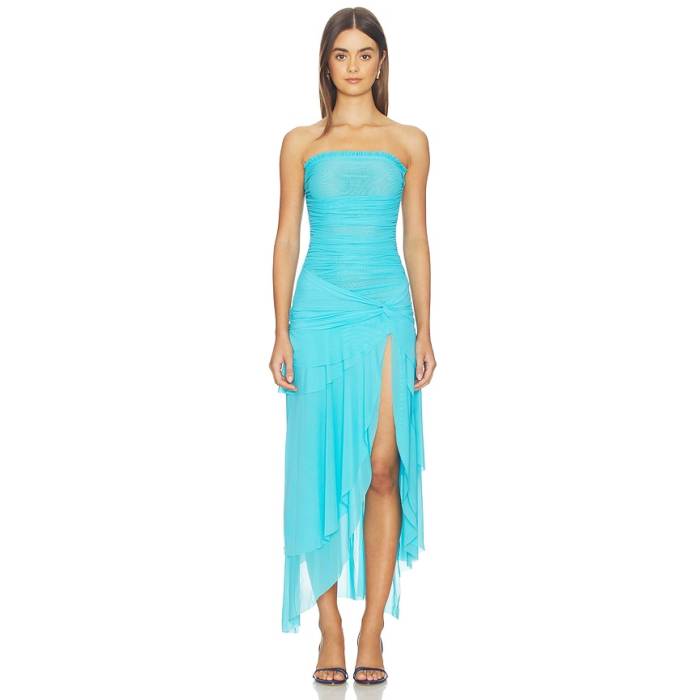 Guizio 【 Lyla Twist Dress Women Sea Blue 】 お召しもの レディース 青み 青色