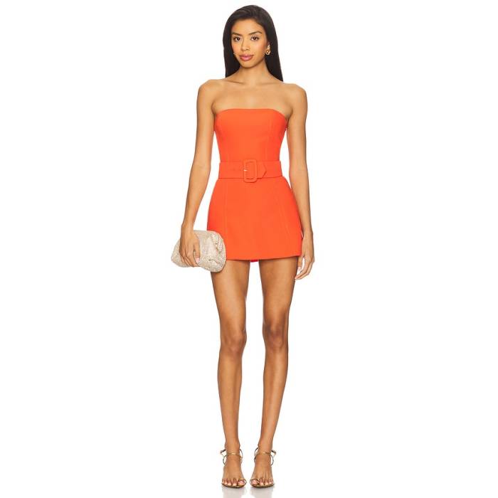 アマンダアプリチャード Amanda Uprichard 【 X Revolve Fae Romper Women Mandarin 】 ロンパース レディース