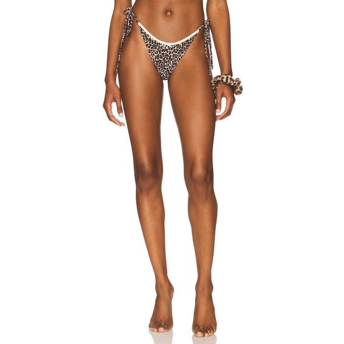 ライオネス Lioness 【 X Revolve Rio Tie Bikini Bottom Women Leopard 】 リオ タイ ズボン ボトムス レディース ヒョウ柄 レオパード