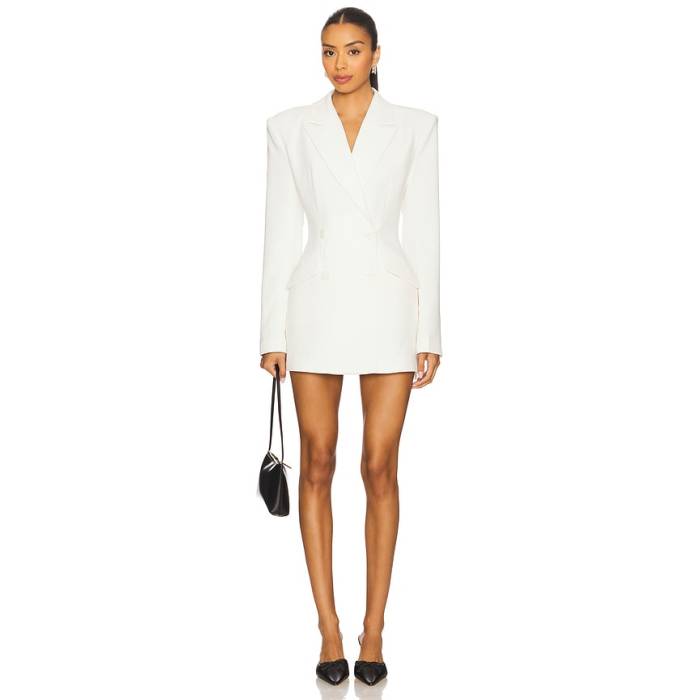 Lovers And Friends 【 Asher Blazer Dress Women White 】 ブレイザー お召しもの レディース 白いこと 白いこと ドレス-レディースファッション