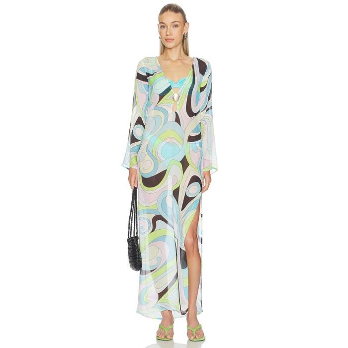 Cin Cin 【 Hotline Moonstone Maxi Dress Women Mars Blue 】 お召しもの レディース 青み 青色