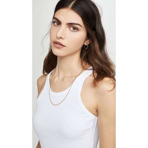 人気ブランドを タンクトップ 白色 ホワイト レディース Amo Long Rib Tank White Tシャツ カットソー Bsa In