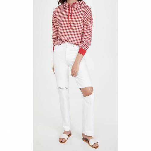 アリスアンドオリビア Alice Olivia フーディー パーカー レディース Alice Olivia Niki Funnel Neck Cropped Hoodie Gingham Lg Ruby Ritzattorneys Com