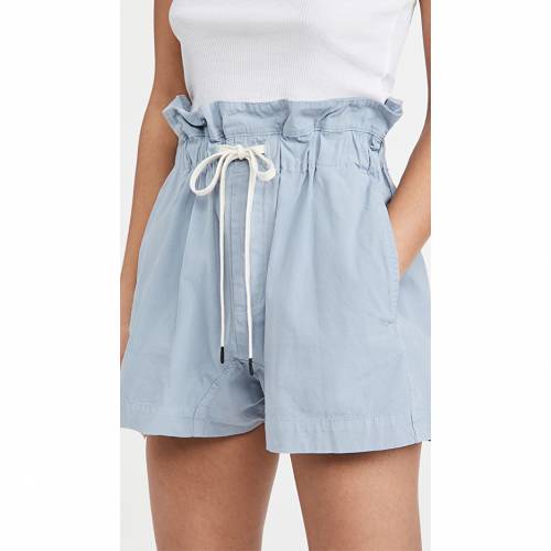 人気定番 デニム ハーフパンツ ショーツ 青色 Blue Denim Shorts Paperbag Canvas Bassike レディース ブルー パンツ Williamsav Com