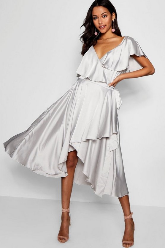 ファッション サテン ブーフー ワンピース カジュアル シルバー Silver ファッションブランド シルバー 銀色 レディース ラップ ドレス Wrap Silver Boohoo Boutique Satin Ruffle Detail Skater Dress スニケス ファッション サテン ブーフー ワンピース カジュアル シルバー Silver ファッションブランド シルバー 銀色 レディース ラップ ドレス Wrap Silver Boohoo Boutique Satin Ruffle Detail Skater Dress スニケス
