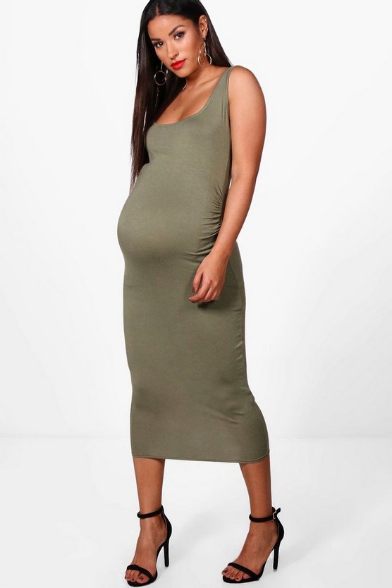 ブーフー Boohoo Basics ドレス カーキ Boohoo Basics Maternity Bodycon Dress Khaki キッズ ベビー マタニティ ママ マタニティウエア 授乳服 ファッションブランド カジュアル ファッション Clickcease Com