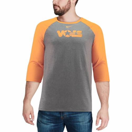 激安 新作 スリーブ ボランティアーズ テネシー Nike ナイキ Tシャツ カットソー Tシャツ トップス メンズファッション Heathered Tshirt Threequarter Triblend Retro Nike Gray Sleeve グレイ グレー 灰色 Fnts8 6054 Smktekmuhlimboto Sch Id