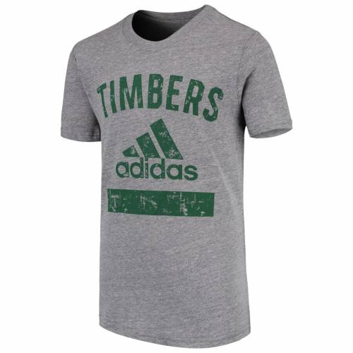 アディダス Adidas ポートランド ティンバーズ 子弟本旨 分隊 ジャージ 灰色 薄墨 グレイ Team Gray Adidas Youth Triblend Tshirt Heathered キッズ ビューティー マタニティ トップス Tシャツ Arcprimarycare Co Uk