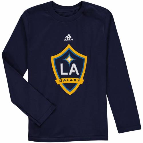 楽天 Tシャツ カットソー ネイビー 紺色 Tシャツ スリーブ ロゴ 子供用 ギャラクシー ロサンゼルス Adidas アディダス 長袖 Tシャツ トップス マタニティ ベビー キッズ Navy Tshirt Logo Youth Adidas Sleeve Www Mekatronik Org Tr