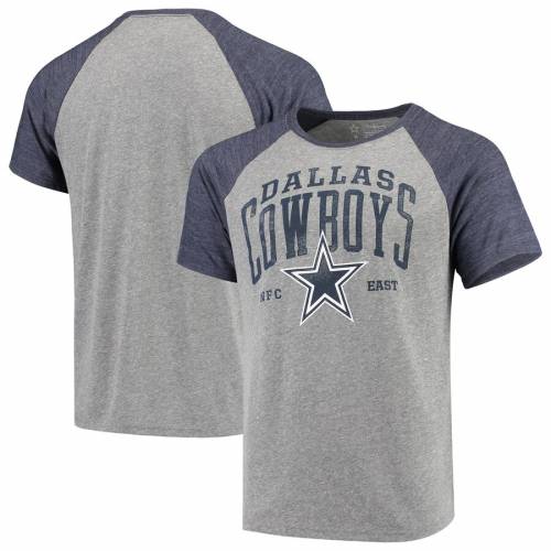 待望の再販 ダラスカウボーイズ Dallas Cowboys Merchandise ダラス カウボーイズ ラグラン Tシャツ 灰色 グレー グレイ 紺色 ネイビー Gray Merchandise Artemis Raglan Triblend Tshirt Navy メンズファッション ト 最適な価格 トップス Tシャツ カットソー