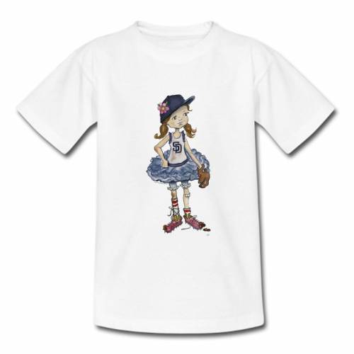 100 本物保証 Tiny Turnip パドレス 子供用 Tシャツ 白色 ホワイト サンディエゴ Tiny Turnip Girls Youth Babes Tshirt White キッズ ベビー マタニティ トップス Tシャツ スニケス 高質で安価 Misej Undip Ac Id