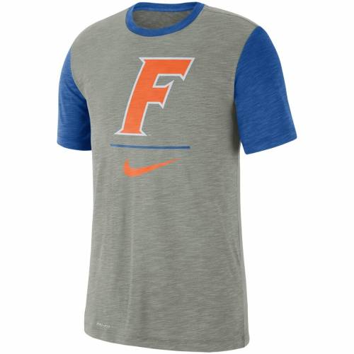 スポーツブランド カジュアル ファッション Royal トップス 半袖 トップス ナイキ Tshirt Nike フロリダ ゲイターズ ベースボール パフォーマンス Tシャツ 灰色 グレー グレイ Gray Nike Baseball Performance Cotton Slub Tshirt Heathered Royal メンズファッション