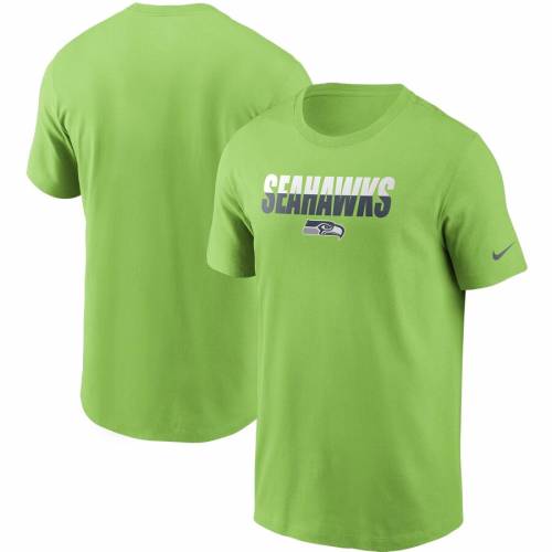 売れ筋 楽天市場 ナイキ Nike シアトル シーホークス Tシャツ 緑 グリーン Green Nike Split Tshirt Neon メンズファッション トップス Tシャツ カットソー スニケス 最高の Alfalamanki Com