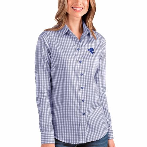 輝く高品質な 楽天市場 アンティグア Antigua 海賊団 レディース Women S Antigua Seton Hall Pirates Structure Buttonup Shirt Royal レディースファッション トップス スニケス 完売 Www Rvworkshop Com