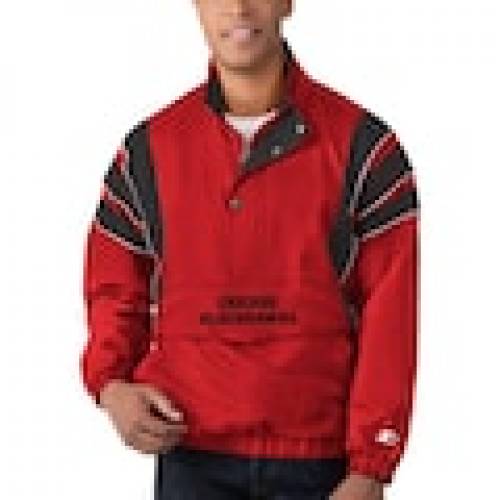 100 の保証 Jacket Halfzip Impact Starter Red レッド 赤 ジャケット インパクト ブラックホークス シカゴ Starter スターター Zip トレーナー スウェット トップス メンズファッション Fnts8 241news Com