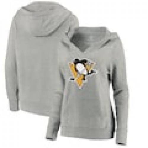 ファナティクス Fanatics Branded ピッツバーグ ペンギンズ レディース コア Vネック フーディー パーカー 灰色 グレー グレイ Women S Gray Fanatics Branded Core Hometown Vneck Heathered Neck レディ Painfreepainrelief Com