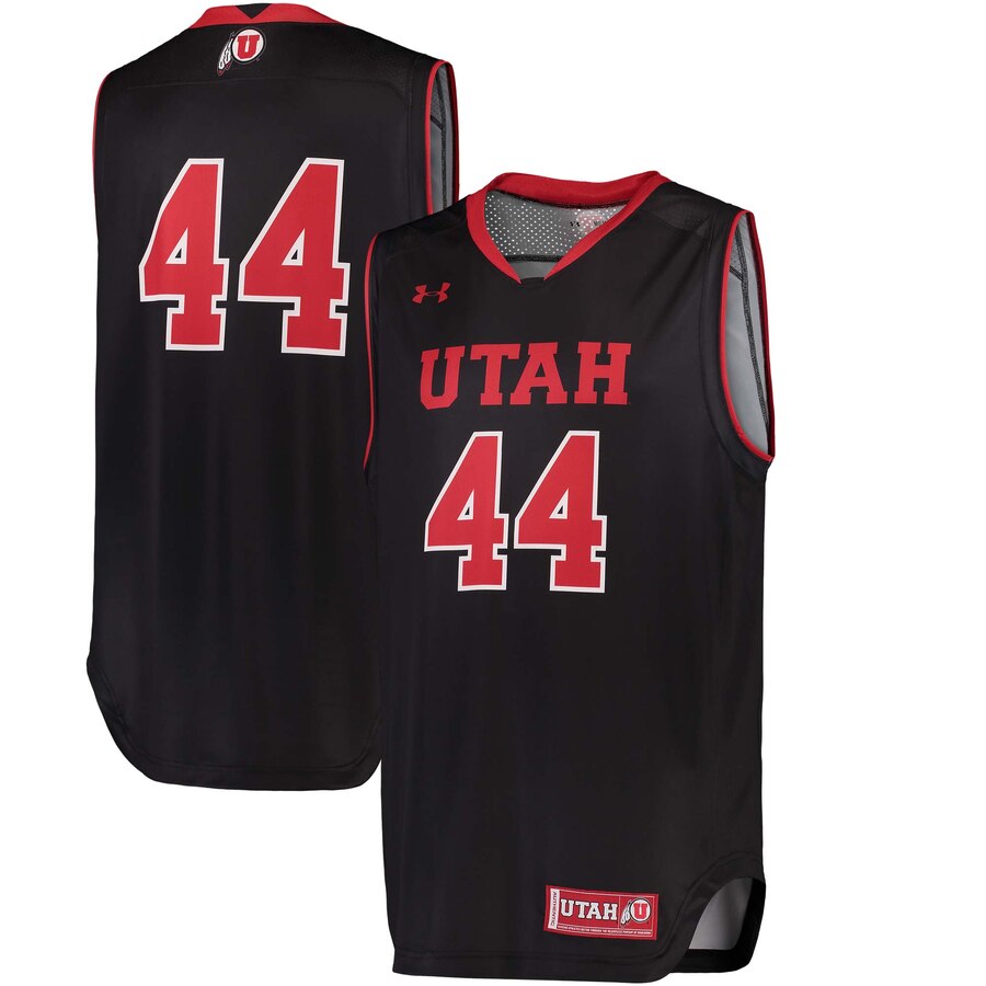 バスケットボール パフォーマンス Armour バスケットボール ユタ Utah ジャージ アンダーアーマー Under パフォーマンス Utes Basketball アンダーアーマー 44 Replica Performance Jersey Black スポーツ アウトドア メンズ レプリカユニフォーム 送料無