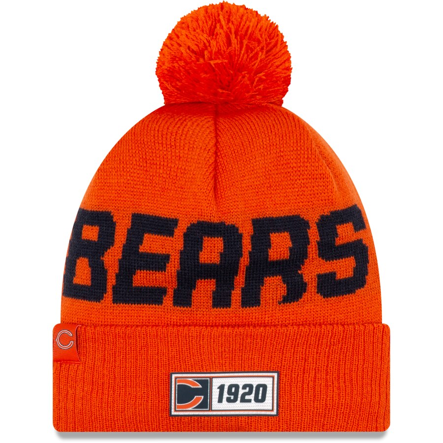 ニューエラ New Era エアマックス シカゴ ベアーズ サイドライン リベンジ ハイパーダンク ニット Nba Bears Nfl Chicago 19 Sideline Road Reverse Sport Knit Hat Orange バッグ キャップ 帽子 メンズキャップ 送料無料 スニーカーケース 店スポーツブランド