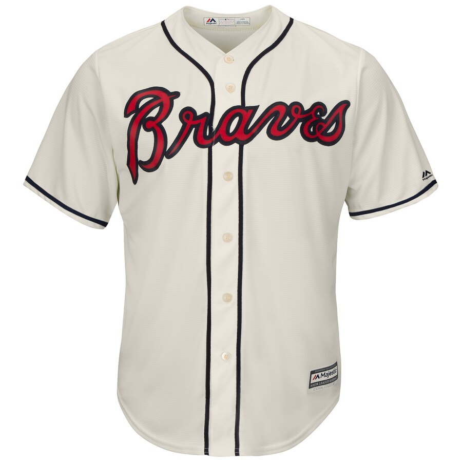 別倉庫からの配送 アトランタ シューズ Majestic Nba ジャージ Acuna Jr ブレーブス Acuna Atlanta マジェスティック クール Ronald Braves 19 Home Official Cool Base Player Jersey White Cream スポーツ アウトドア 野球 ソフトボール レプリ スニーカー