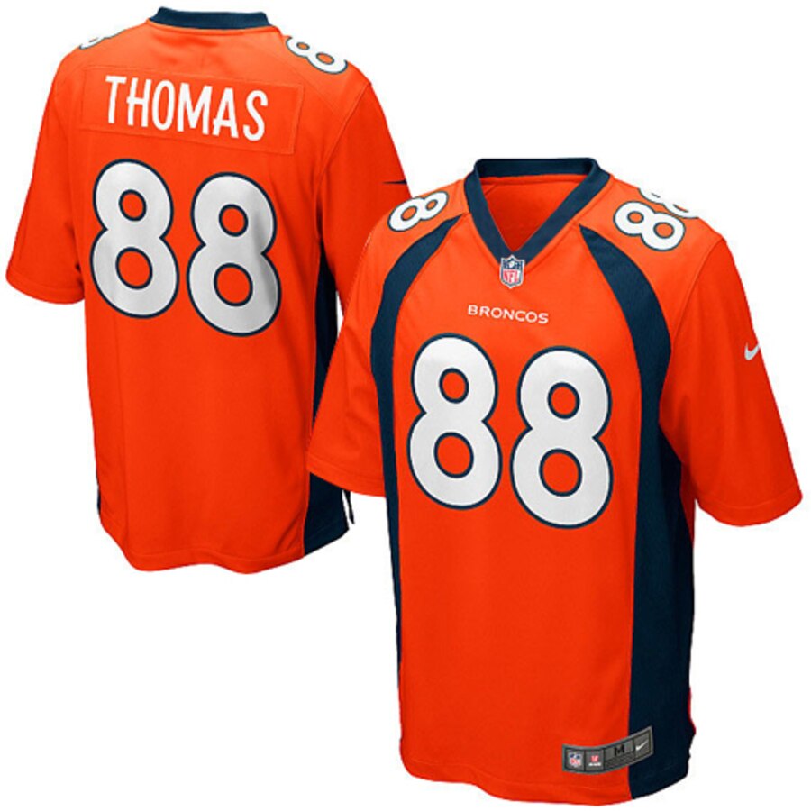 デンバー Tシャツ ジャージ ゲーム Nike ナイキ 子供用 ブロンコス ナイキ Game パーカー Demaryius Thomas Denver Broncos Youth Jersey White Orange スポーツ アウトドア アメリカンフットボール 送料無料 スニーカーケース 店スポーツブランド アメリカン