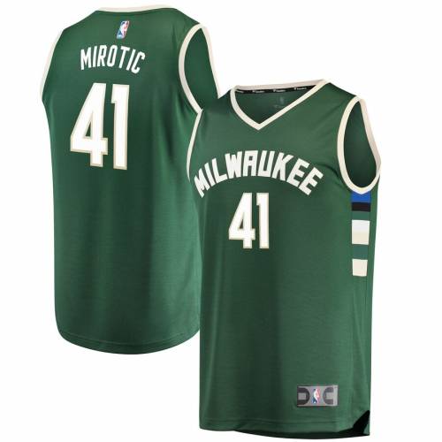 ファナティクス Fanatics Branded ミルウォーキー バックス 子供用 ファスト ジャージー 緑 グリーン アイコン レプリカユニフォーム Green Fanatics Branded Nikola Mirotic Youth Fast Break Icon Edition スポーツブランド バスケットボール タンクトップ Fanatics