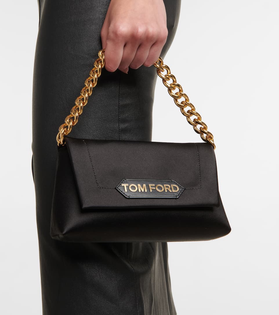 西日本産 【極美品】TOM FORD チェーンショルダー 斜め掛け 黒 T