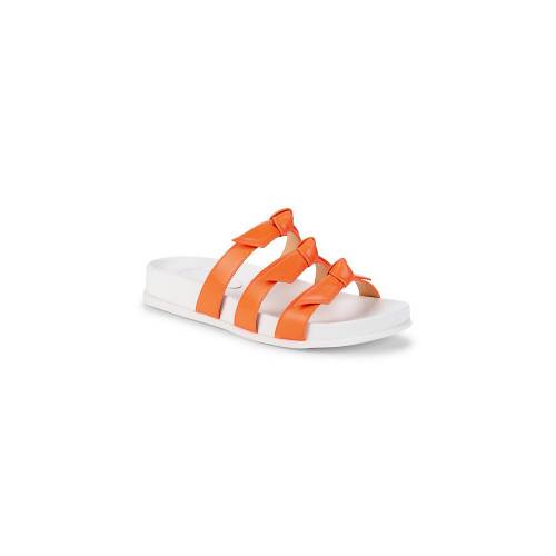 アレクサンドルバーマン プール レザー サンダル 白色 ホワイト 橙 オレンジ レディース Orange Alexandre Birman Lolita Pool Leather Sandals White Csg Com Py
