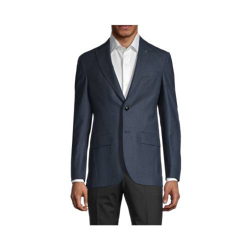 テッドベーカーロンドン ウインドブレーカー 青味 青碧 Konan メンズ Ted Baker London Regularfit Textured Wool Sports Jacket Blue Loadedcafe Com