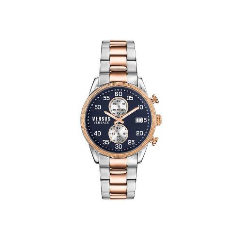 ステンレス 銀色 スチール ブレスレット ウォッチ 時計 メンズ Watch Versus Versace Shoreditch Twotone Stainless Steel Bracelet Chronograph One Size 入荷時に電池が切れの場合もありますので予めご Ipag Org