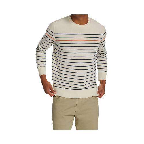 寄合わせ ストライプ クルー トレーナー 白 白さ スウェットトレーナーer メンズ Stripe Saks Fifth Avenue Collection Multi White Musiciantuts Com
