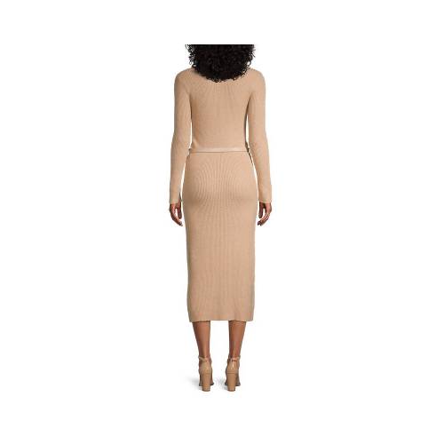 テッドベーカー ニット ガウン ラクダ Midiドレス レディース Camel Ted Baker Funnel Neck Chunky Knit Musiciantuts Com