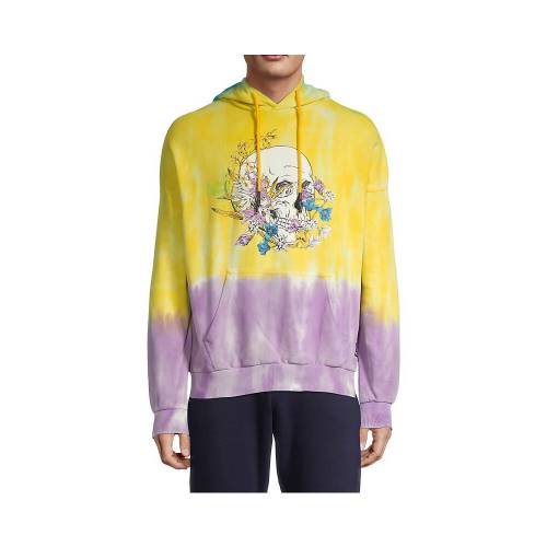 Eleven Paris グラフィック フーディー パーカー 黄色 イエロー イレブンパリ メンズ Yellow Dipdye Skull Graphic Hoodie Agoranotizia It