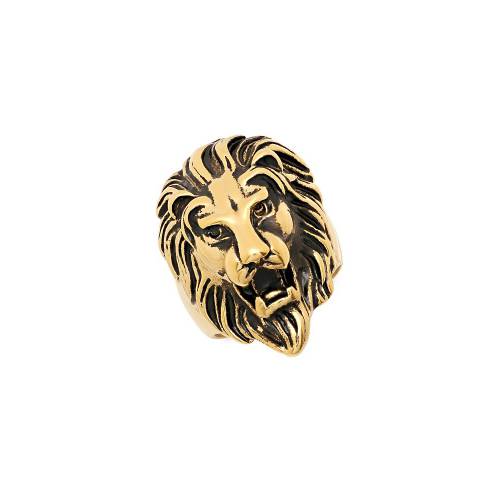 アンソニー ステンレス 銀色 スチール メンズ Anthony Jacobs 18k Goldplated Stainless Steel Lion Head Ring 11 Thetechbulletin Com