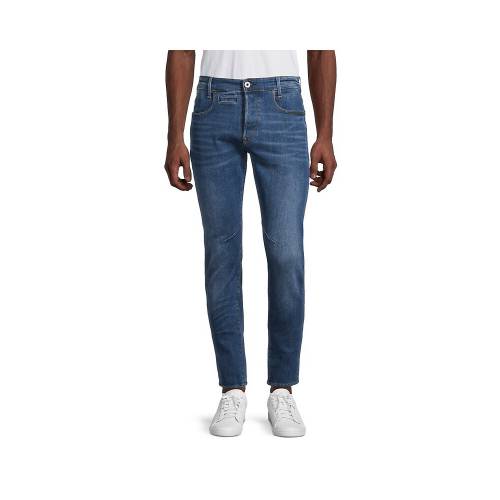 G Star Raw ジーンズ 青色 ブルー Dstaq メンズ Gstar Raw Slimfit Jeans Medium Blue Maf Gov Ws