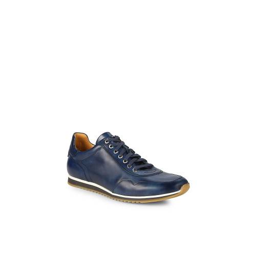 楽天市場 マグナーニ レザー 紺色 ネイビー スニーカー メンズ Magnanni Laceup Leather Sneakers Navy スニケス