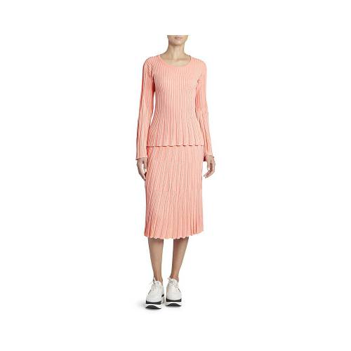 ケンゾー 編物 トレーナー ピンク レディース Pink Kenzo Lurex Ribbed Knit Bellsleeve Sweater Flamingo Espacoser Org Br
