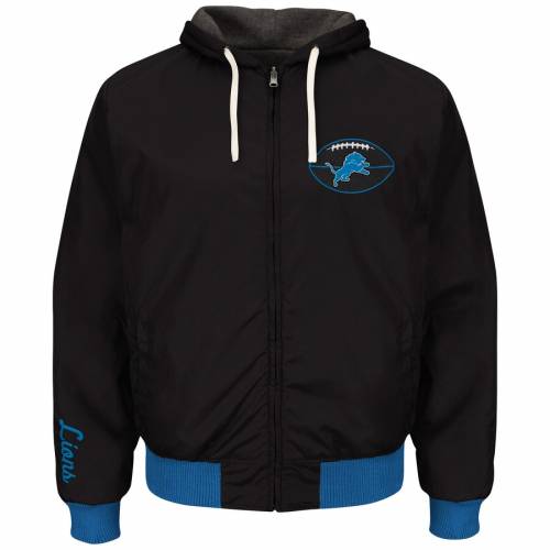 By Sports Reversible Banks Charcoal ジースリー Hoodie G Iii チャコール ブラック Carl ライオンズ デトロイト アクション リバーシブル 黒 Black Giii Sports By Carl Banks Detroit Lions Extreme Action Reversible Hoodie Charcoal メンズ スニケス
