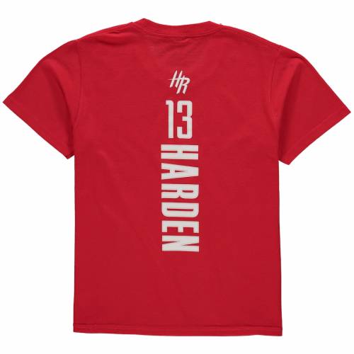 最新コレックション ファナティクス Fanatics Branded ジェームズ ハーデン ヒューストン ロケッツ 子供用 Tシャツ 赤 レッド Red Fanatics Branded James Harden Youth Backer Name Number Tshirt キッズ ベビー マタニテw