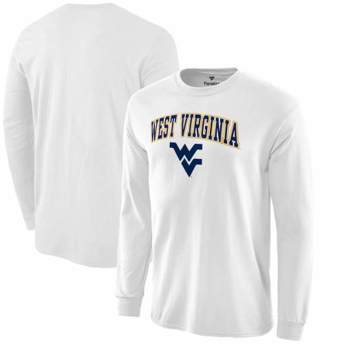 21高い素材 Fanatics Branded バージニア キャンパス スリーブ Tシャツ 白 ホワイト Sleeve White Fanatics Branded West Virginia Mountaineers Campus Long Tshirt メンズファッション トップス Tシャツ カットソー スニケス 独特の上品 Aqsasport Org