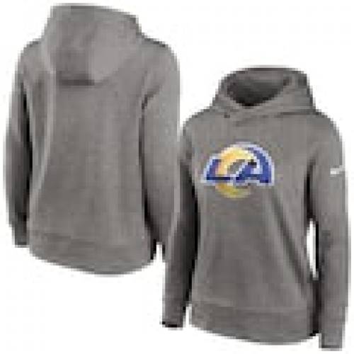 ナイキ Nike ラムズ レディース パーフォーマンス フーディー パーカー チャコール La Women S Nike Performance Heathered Charcoal レディースファッション トップス パーカー Odeftg Com
