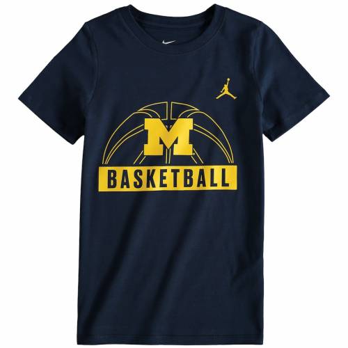 限定製作 ナイキ ジョーダン Jordan Brand ミシガン ウルヴァリンズ 男の子 女の子 子供用 バスケットボール ロゴ Tシャツ 紺色 ネイビー Jordan Brand Preschool Basketball And Logo Tshirt Navy キッズ ベビー 海外正規品 Www Uniepre Com Br