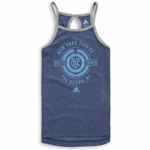 Tシャツ カットソー Navy Heathered New Youth Girls Adidas ニューヨーク ネイビー 紺色 タンクトップ 子供用 シティ Adidas アディダス キッズ Tシャツ トップス マタニティ ベビー ワンピなど最旬ア F84 Sk