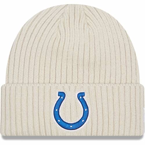 ニューエラ New Era エラ インディアナポリス コルツ 子供用 コア クラシック ニット クリーム ニューエラ Youth Core Classic Stone Knit Cuffed Hat Cream キッズ ベビー マタニティ キャップ 帽 ファッションブランド カジュアル ファッション キャップ ハット