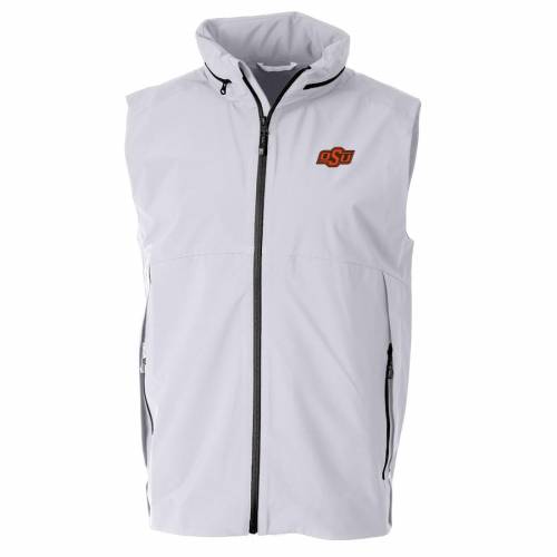 ファッションブランド カジュアル ベスト Fullzip ファッション ジャケット パーカー ベスト Cutter カッターアンドバック Cutter Buck オクラホマ スケートボード カウボーイズ フルジップ ベスト 白色 ホワイト クラホマステイト メンズ State Cutter Buck Vapor