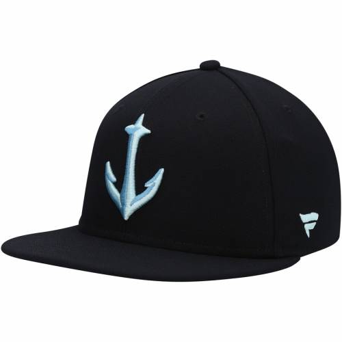 超人気の ファナティクス Fanatics Branded シアトル ロゴ 黒色 ブラック Fanatics Branded Seattle Kraken Secondary Logo Fitted Hat Black バッグ キャップ 帽子 メンズキャップ 帽子 最新コレックション Flymates Team Com